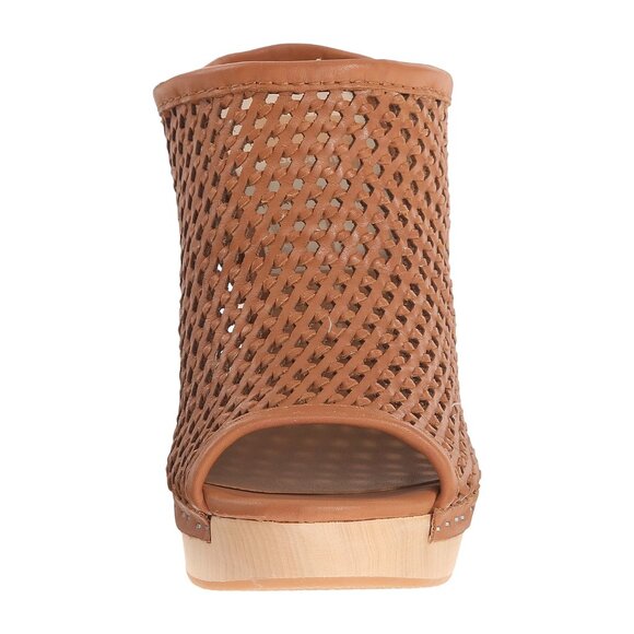 Dolce Vita New BROOKS Clog Woven Leather Platform Mules Shoe NIB Nude Tan Womens - Picture 7 of 16